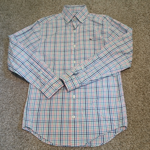 Vineyard Vines by Shep & Ian Classic Fit Button Down Whale Shirt Men's Size XS - Picture 1 of 4